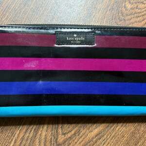 Kate Spade New York Staci Multi Striped Large Zip Wallet